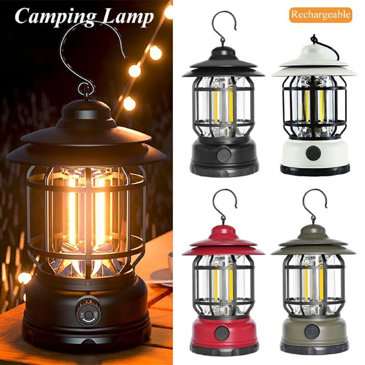 Rechargeable Camping Lamp – আপনার আউটডোর সঙ্গী!