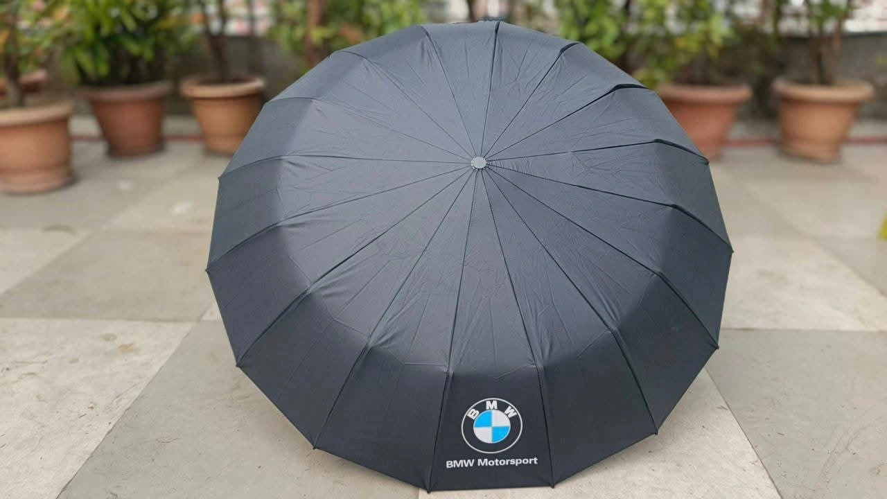 BMW Premium 12 Ribs Umbrella ☔ | Windproof Automatic Luxury Umbrella for All Weather